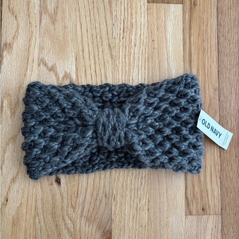 Old Navy Warm Chunky Crochet Knit Headband - Gray